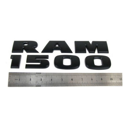 Emblem Set for 2015-2018 RAM 1500 3D Side Badge Replacement 68247897AA (Chrome / Black Red) 2-Pack/3-Pack