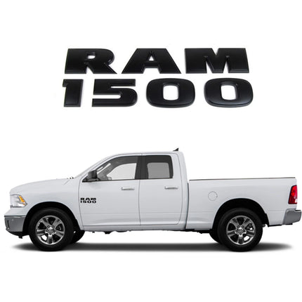 Emblem Set for 2015-2018 RAM 1500 3D Side Badge Replacement 68247897AA (Chrome / Black Red) 2-Pack/3-Pack