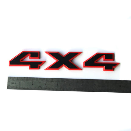 Emblem Set for 2015-2018 RAM 1500 3D Side Badge Replacement 68247897AA (Chrome / Black Red) 2-Pack/3-Pack