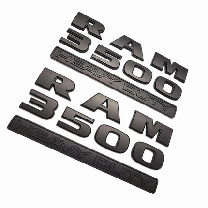 3D Emblem Badge Replacement Kit 2015–2018 RAM 3500 Heavy Duty & 4x4 (Black/Red) 2-Pack/3-Pack