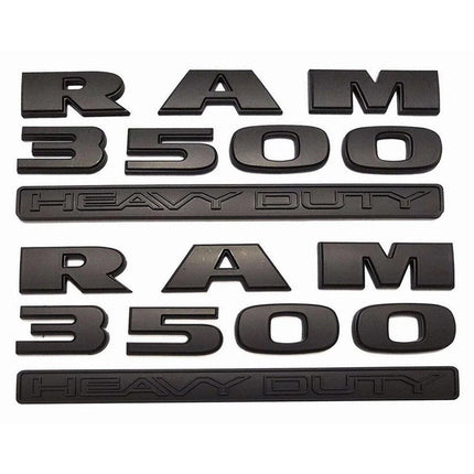 3D Emblem Badge Replacement Kit 2015–2018 RAM 3500 Heavy Duty & 4x4 (Black/Red) 2-Pack/3-Pack