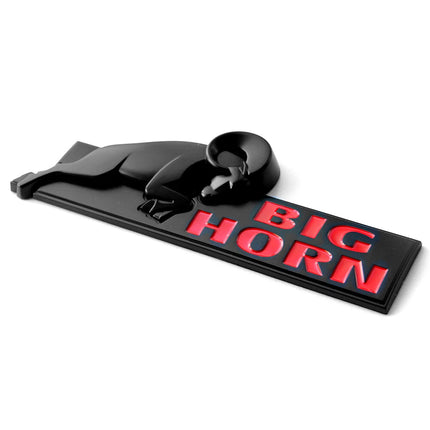 Tailgate Emblem for 2008‑2020 RAM 1500 2500 3500 Bighorn Replacement (Black/Red/Chrome)