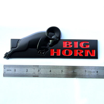 Tailgate Emblem for 2008‑2020 RAM 1500 2500 3500 Bighorn Replacement (Black/Red/Chrome)
