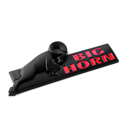Tailgate Emblem for 2008‑2020 RAM 1500 2500 3500 Bighorn Replacement (Black/Red/Chrome)