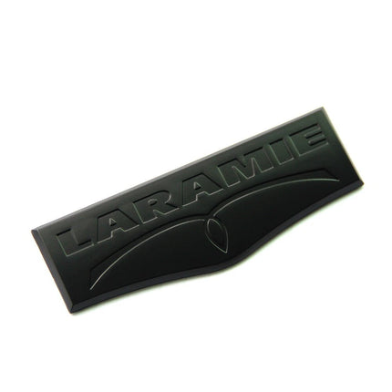 Tailgate Emblem 3D Badge Fits 2009-2021 Ram 1500 2500 3500 Laramie (Black/Red/Chrome)