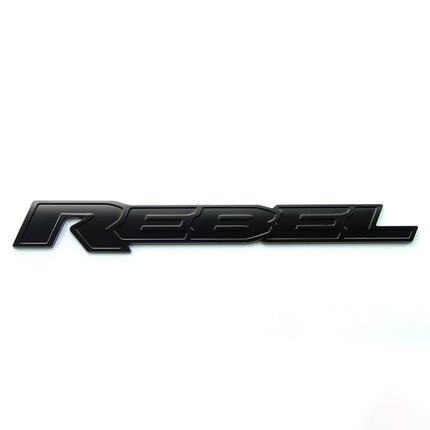 Tailgate Emblem Badge Fits 2015-2019 Ram 1500 REBEL 13" 3D Replacement (Black/Red/Chrome)