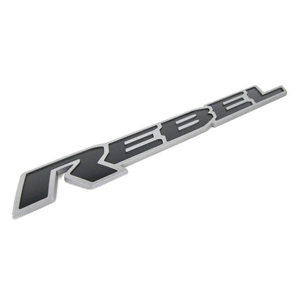 Tailgate Emblem Badge Fits 2015-2019 Ram 1500 REBEL 13" 3D Replacement (Black/Red/Chrome)