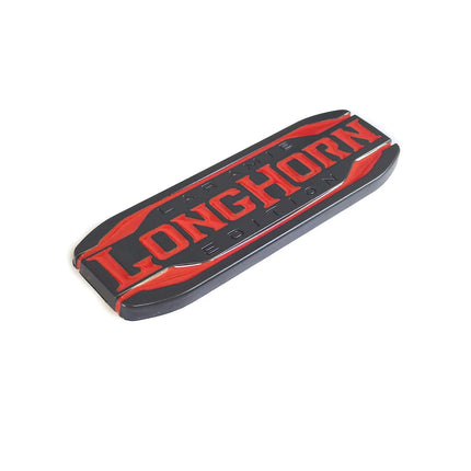 Tailgate Emblem Badge for RAM 1500/2500 2019+ Laramie Longhorn (Black/Red/Chrome)