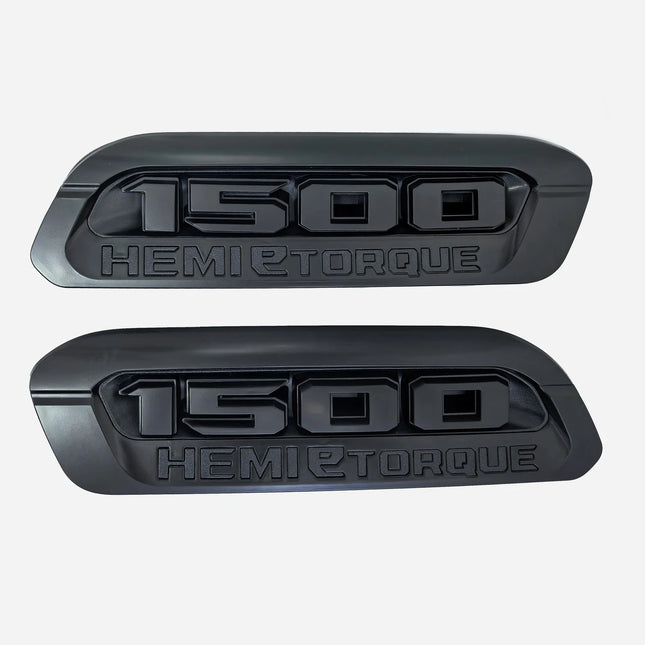 Hood Emblems for 2020–2024 RAM 1500 eTorque Exterior Replacement Badge (Blue/Black/Red)
