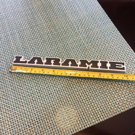 Tailgate Badge for 2019–2026 RAM 1500 Laramie Emblem Replacement (Black/Red/Chrome)