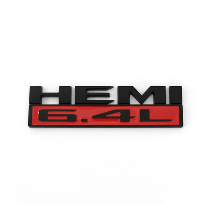 Hood Side Emblem Badges for RAM 2500/3500 2019‑2022 6.4L HEMI  (Black/Red/White/Chrome)