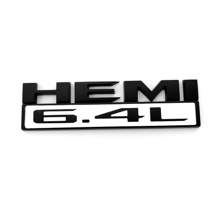 Hood Side Emblem Badges for RAM 2500/3500 2019‑2022 6.4L HEMI  (Black/Red/White/Chrome)