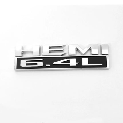 Hood Side Emblem Badges for RAM 2500/3500 2019‑2022 6.4L HEMI  (Black/Red/White/Chrome)
