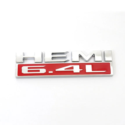 Hood Side Emblem Badges for RAM 2500/3500 2019‑2022 6.4L HEMI  (Black/Red/White/Chrome)