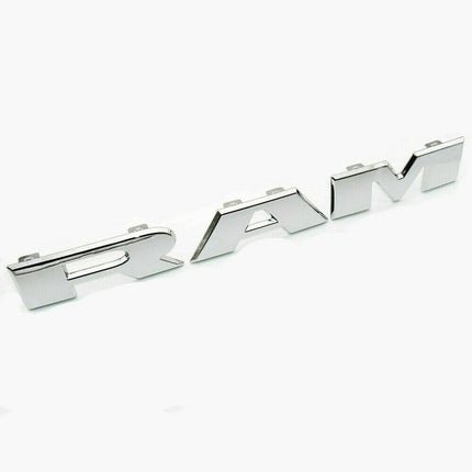 Front Grille Emblem Assembly designed for 2019–2024 RAM 2500 3500 (Black/Chrome)